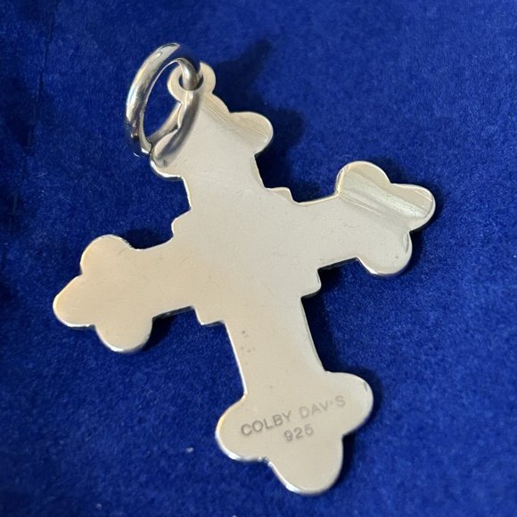 Colby Davis of Boston Byzantine Cross Sterling and Enamel - Picture 5 of 5